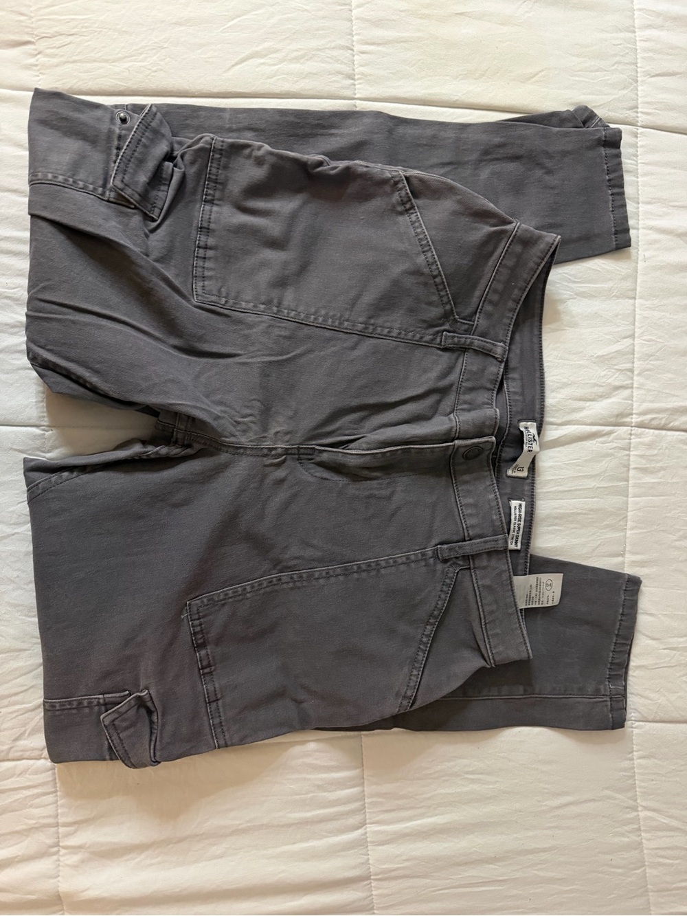 Hollister Men's Cargo Shorts in Charcoal